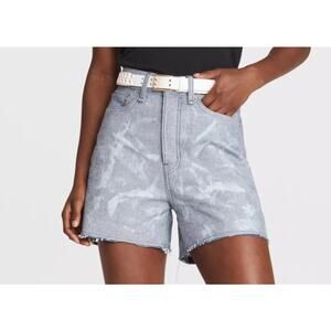 Rag & Bone Women's Maya 4" High Rise Reverse Tie Dye Short Size 34